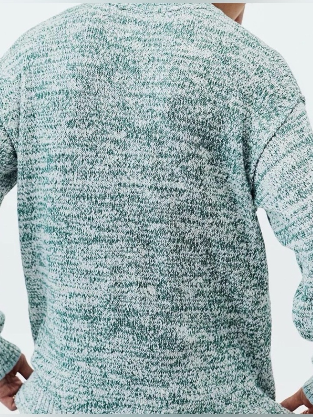 BDG Urban Outfitters Clark Sweater in Green/White, size Large, NWOT - Picture 3 of 10
